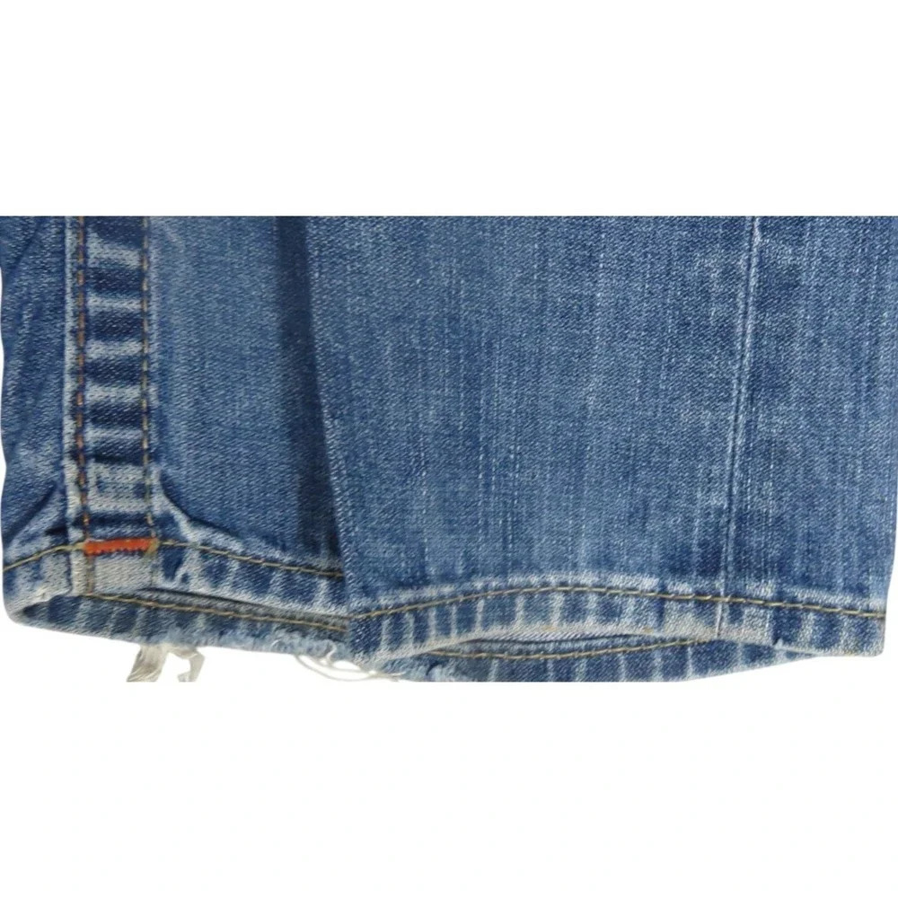 True Religion VTG 00s Jeans Men Size 36 Straight Leg Blue Denim Flap Pocket Mex
